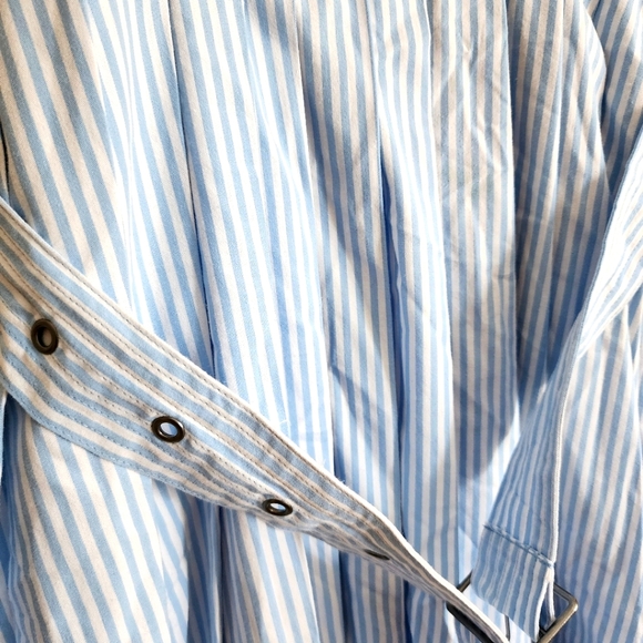 A New Day Belted Midi Bandeau Dress NWT Striped - Picture 7 of 12